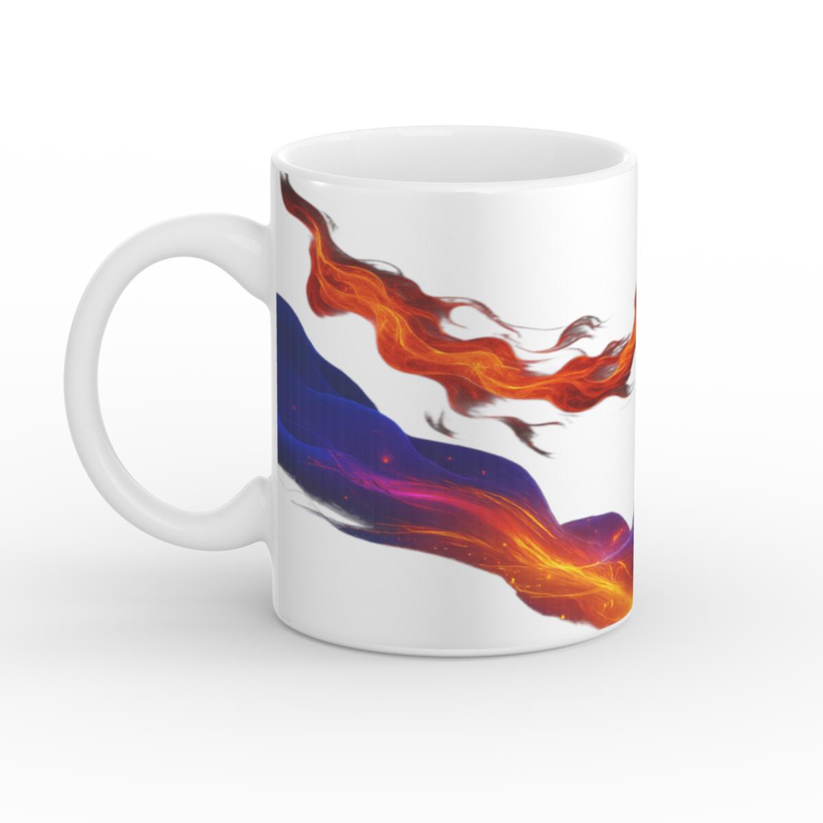 Cană glossy Bebetech 325ml – vedere cu mâner spre stânga