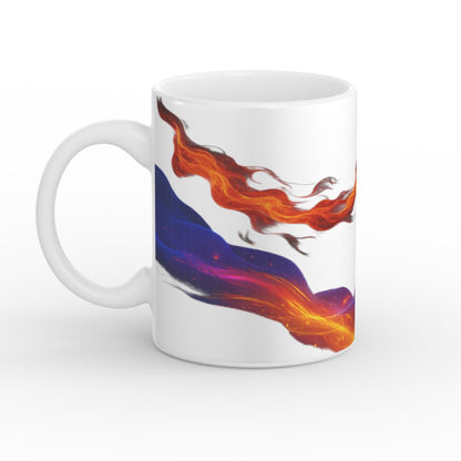 Cană glossy Bebetech 325ml – vedere cu mâner spre stânga