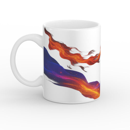 Cană glossy Bebetech 325ml – vedere cu mâner spre stânga