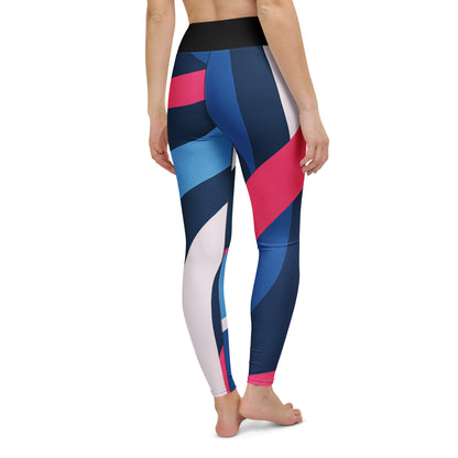 Model poartă colanți yoga super soft, vedere spate