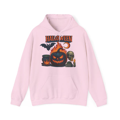 Hanorac unisex Halloween pink – vedere față
