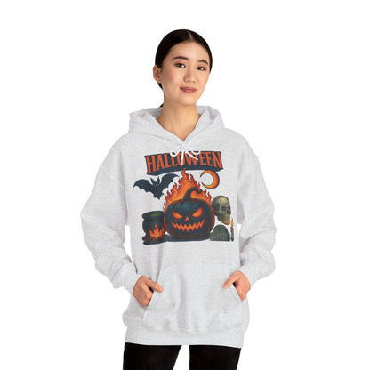 Hanorac unisex Halloween ash – pe model