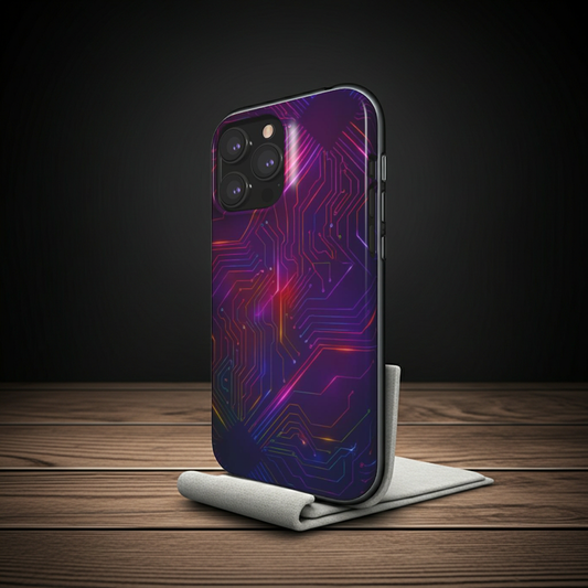 Husă Snap Pixel 5 „Circuit Digital” – vedere laterală cu trasee electrice