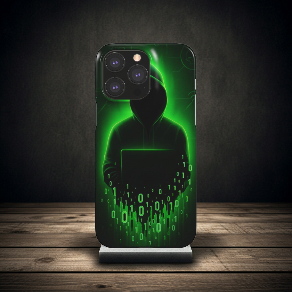 Husă Snap Huawei P30 / P30 Lite „Cyber Hacker” – vedere din spate