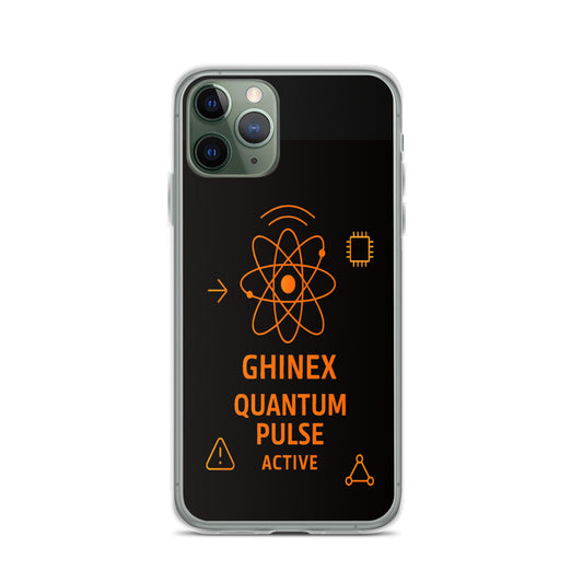 Husă iPhone GHINEX.2 Quantum Pulse Active, vedere spate, design futurist