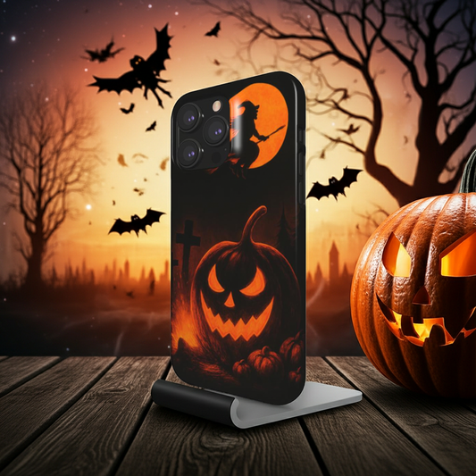 Husă Snap Huawei P30 – vedere laterală cu design Halloween