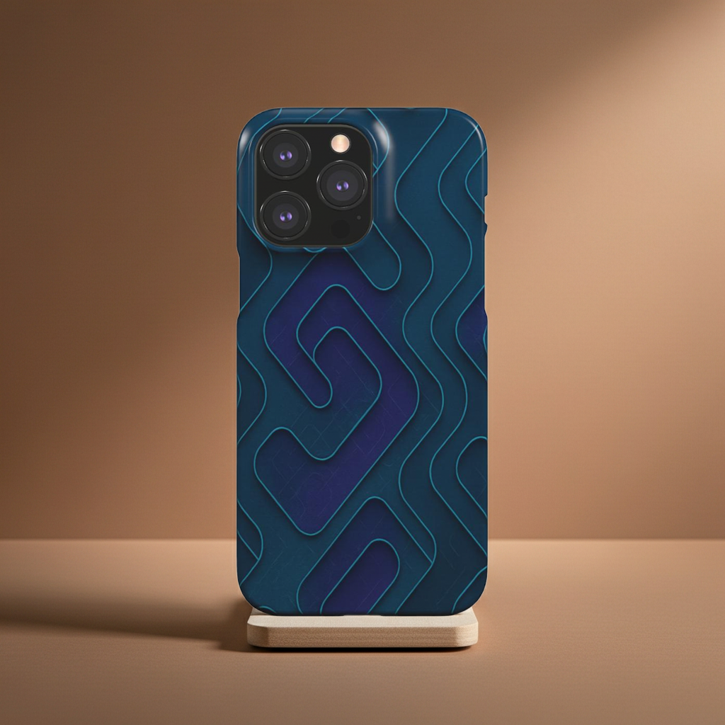 Husă Snap Tech Huawei P40, vedere spate, design digital BebeTech Pattern