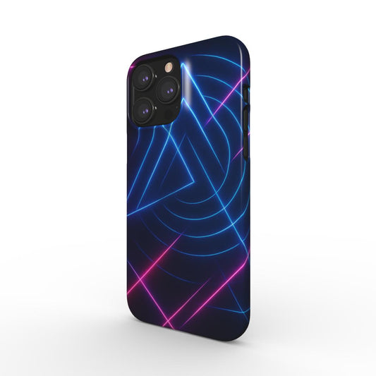 Husă Tech Huawei P30 Pro, vedere spate, design geometric albastru cu forme moderne