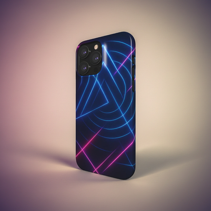 Husă Tech Huawei P30 Pro, vedere spate, design geometric albastru cu forme moderne
