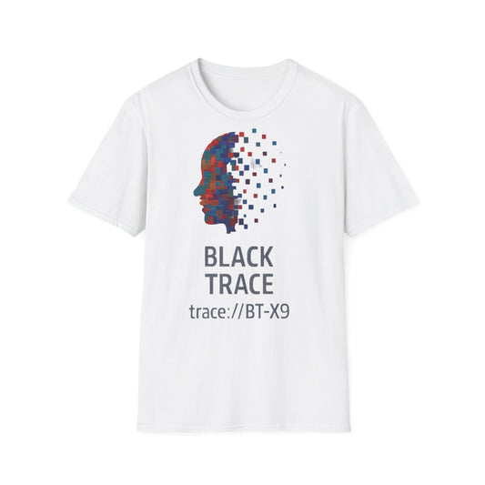 Tricou unisex alb din bumbac 100% cu design față digitală scattered
